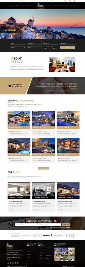 Meily Immobilier Website